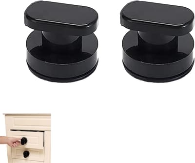 Set van 2 Suction Cup Deurgrepen zonder Boren, Ideaal voor Glazen Deuren en Meubels, Perfect voor Badkamers en Balkondeuren