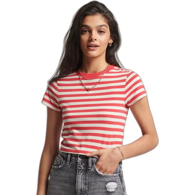 T-shirt court biologisch katoen meisje Superdry Vintage