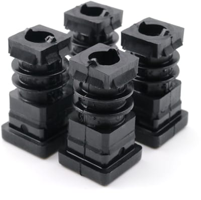Dailygoody - Schroefdraadstop - Vierkante buisstoppen - Geschikt voor 20 x 20 mm - Zwart - M8 binnendraad - Robuust en eenvoudig te gebruiken