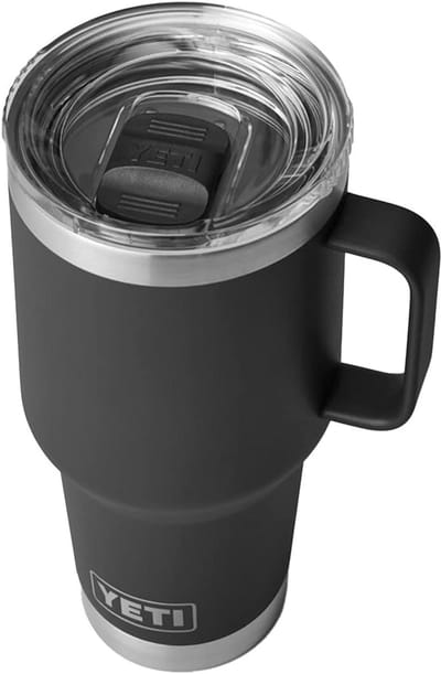 Roestvrijstalen Travel Mok 30 oz met Vacuum Isolatie en Sterke Deksel - Zwart