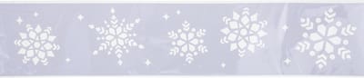 Feeric Christmas Kerst decoratie raamsjablonen - sneeuwvlokken - 12 x 60 cm -raamversiering