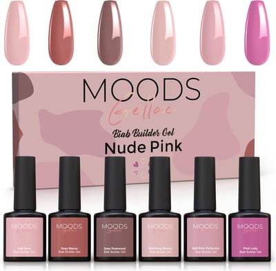 Moods Gellac BIAB - Builder in a Bottle – BIAB Nagel Builder Gel - Nude Pink - HEMA & TPO Free