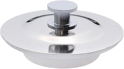 Badstop Stopper - Badplug Afvoer - Water Dicht Houden - Universele Pasvorm - 42-44mm Afvoer - Zilver