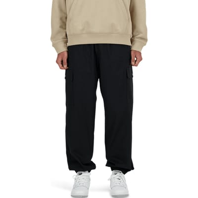 New Balance Twill Cargo Jogger Broeken Heren - Zwart - Maat L - Katoen Jersey