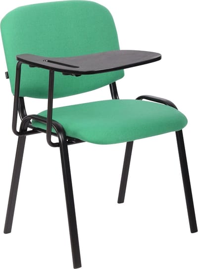 CLP Ken Bezoekersstoel - Met klaptafel - Stof groen