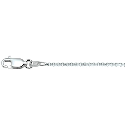 Zilveren Collier anker rond 1 1018847 42 cm