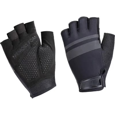 BBB Cycling HighComfort 2.0 Fietshandschoenen Zomer - Racefiets en MTB Handschoenen - Wielrenhandschoenen - Zwart - Maat S - BBW-59