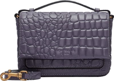 LIEBESKIND BERLIN Leren Schoudertas Lea Waxy Croco Crossbody Taro Light Paars