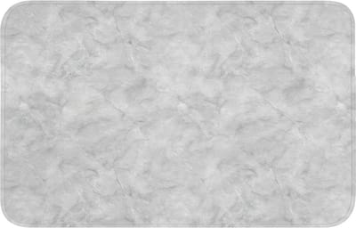 Badmat 80x50 cm - Antislip - Grijs - Marmer - Mat - Badmatten voor badkamer - Badkamermat - Douchemat - Badkamer mat