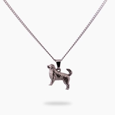Pinchme Charms - Berner Sennenhond bedel - Echt zilver - Handgemaakt in Nederland - Luxe cadeauverpakking - Ketting Sieraden