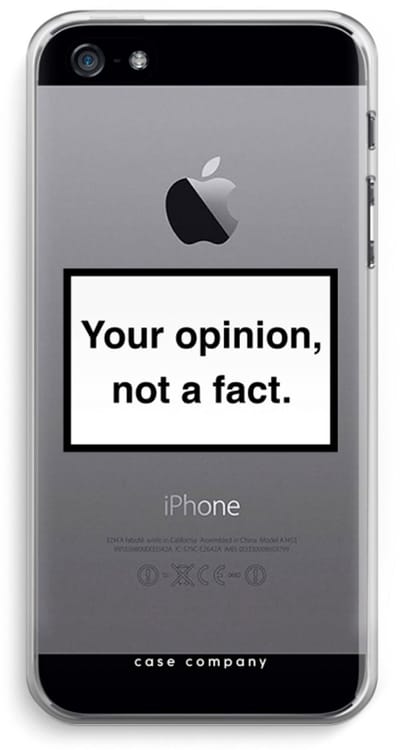 Case Company® - Hoesje geschikt voor iPhone 5 / 5S / SE (2016) hoesje - Your opinion - Soft Cover Telefoonhoesje - Bescherming aan alle Kanten en Schermrand