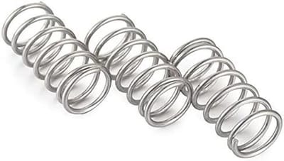 Drukveren Set - Compressie Veren - Apparaten Reparatie - Roestvrij Staal - 10 Stuks 80mm - Zilverkleurig