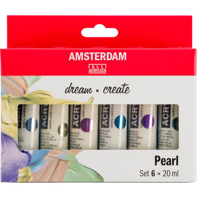 Bruynzeel Amsterdam Standard Series Acrylic Paint Pearl Set 20ml 6 pcs.