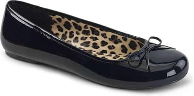 Pleaser Pink Label - ANNA-01 Ballerina - Paaldans schoenen - 39 Shoes - Zwart