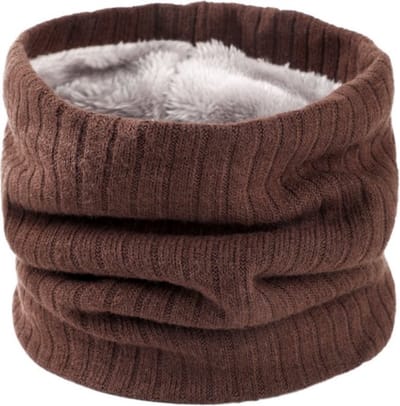 Bovista Nekwarmer - Heren - Dames - Fleece - Motor - Bandana - Masker - Colsjaal - Winter - Sjaal - Gewatteerd - Koffie