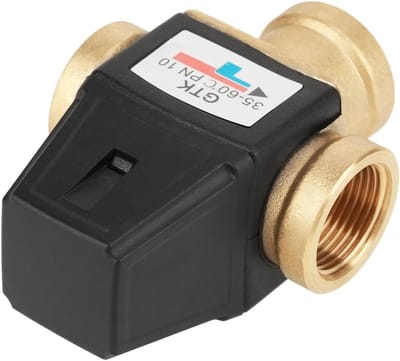 Thermostatische Mengkraan - Warmwaterregelaar - Constante Watertemperatuur - Anti-verbranding Beveiliging - DN20 Aansluiting - Zilverkleurig