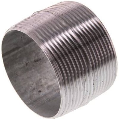R 2'' Verzinkt Stalen Dubbele Pijpnippel 50 Bar DIN 2982 - 40mm
