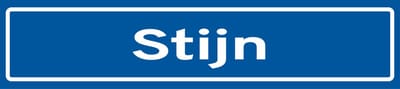 Fotofabriek Straatnaambord Stijn | Straatnaambord met naam | Cadeau Stijn