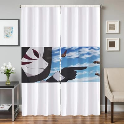 Interieur Thuis Keukengordijnen voor Woonkamer 2 Stuks Verduisterende Gordijnen Deurgordijn N-naruto-o Scheidingswand Slaapkamerdecoratie W50xH70cmx2pcs-CL