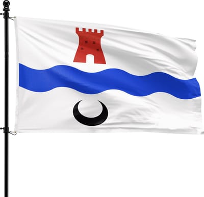 VlagDirect - Leidschendam-Voorburg vlag - Gemeente Leidschendam-Voorburg vlag - 90 x 150 cm.