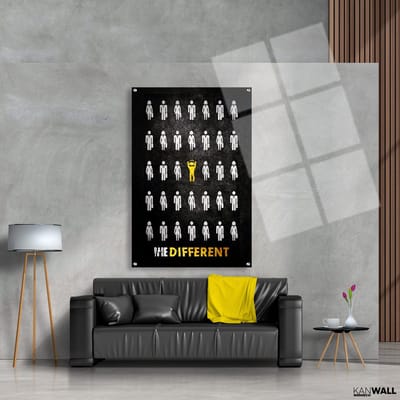 Luxe Plexiglas Schilderij Dare to be Different | 40x60 | Woonkamer | Slaapkamer | Kantoor | Muziek | Design | Art | Modern | ** 5MM DIK**