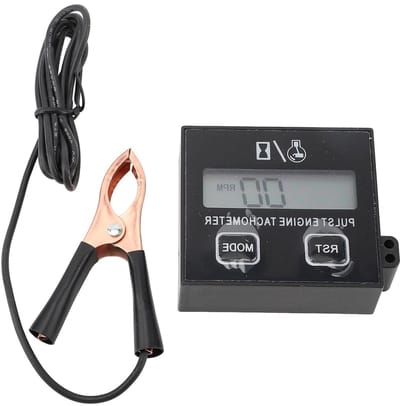 Digitale Toerenteller - Snelheidsmeter Motor - Motoren Controleren - Inductief Meten - 30000 Tpm - Zwart