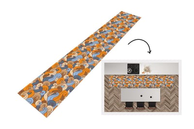 Keukenloper - Loper keuken - Vintage - Japans - Patronen - 300x50 cm - Keukenloper vinyl