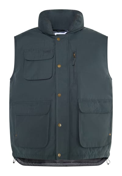 Mo Gewatteerd vest Heren Houtskool