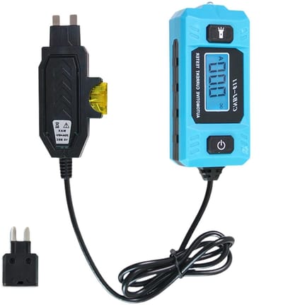 Stroomcircuittestsonde - Elektrische Detector Foutzoeker - Auto Elektronica Testen - Blauwe Achtergrondverlichting - 15 x 6 x 5 cm