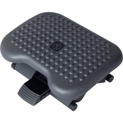 HOMCOM bureauvoetsteun, ergonomische voetsteun, verstelbare hoek 30 ° Verstelbare hoogte in 3 standen, voor bureau en ma.