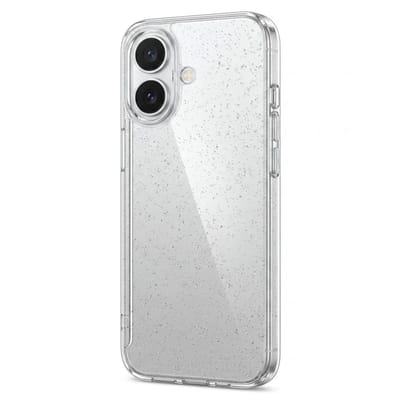 Glitter Hoesje Geschikt voor iPhone 16 Telefoonhoesje Case transparant