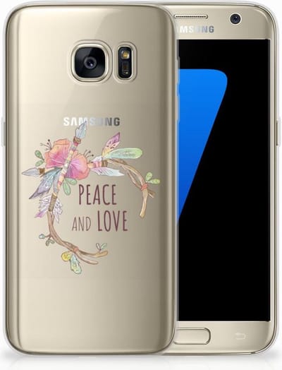 TPU Hoesje voor Samsung Galaxy S7 Telefoonhoesje met Naam Boho Text