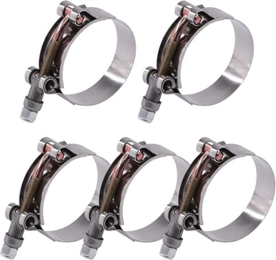 5 Stuks RVS T-Bolt Slangenklemmen 51-59mm voor Turbo Inlaat en Intercooler Slangen