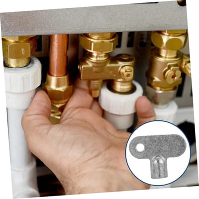 Ventiel Sleutels - Radiator Sleutel - Leidingen Ontluchten - 9 Delige Set - 3 cm Lengte - Zilver