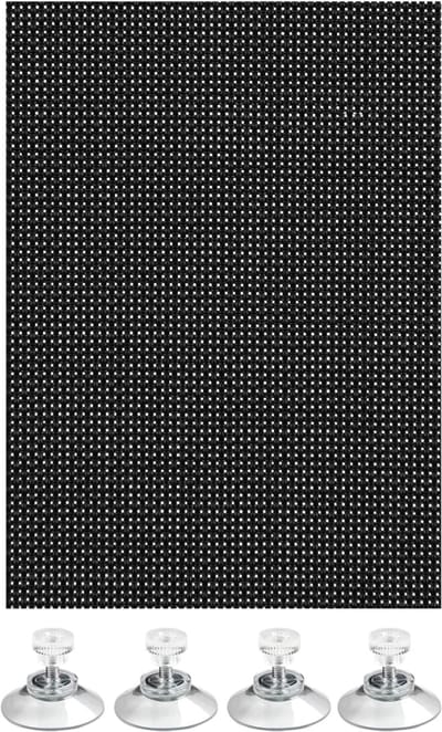 VH Supplies®Zonwering Zuignap - Zonnescherm met Zuignappen - Screendoek - 40 x 80 cm - Incl. 4 Zuignappen
