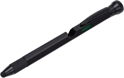 Multitool Pen - Gereedschap Pen - Buitenklussen Reparatie - 12 Functies Inclusief LED - Aluminium Lichtgewicht