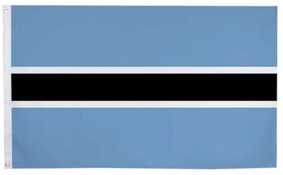 Vlag van Botswana - Botswana Flag - 150/90CM - Polyester - Landen - Vlaggen - WK - CHPN