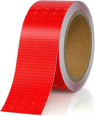 Reflecterende Tape 5cm×10m - Waterdichte Adhesieve Waarschuwingsstickers voor Veiligheid, Industrieel Gebruik en Voertuigen