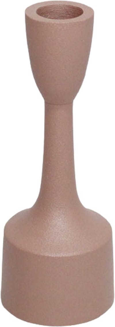 Kandelaar - Branded by - kandelaar Ditte roze - 15 cm hoog
