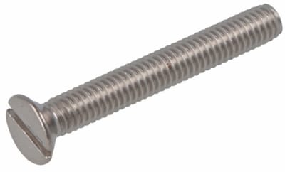 Metaalschroef RVS A2 M3x16 platkop per zak a 10 stuks- pk - sleufkop