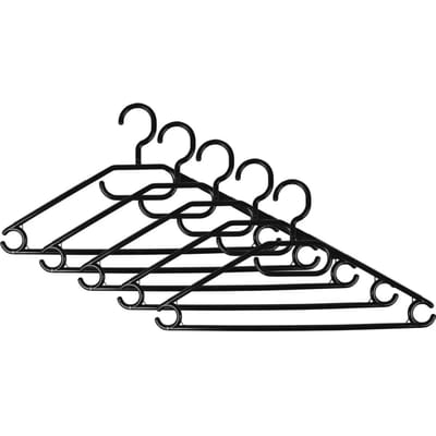 Benson Kledinghangers - 10x stuks - kunststof - 40 cm - 360° draaibare haak - kledingkast inruimen