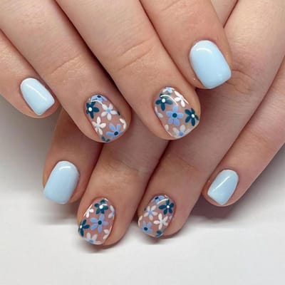 Cosensi- Bloemnagels Professioneel - Plaknagels - Kunstnagels - Nepnagels - Zelfklevende Nagels - Korte Nagels