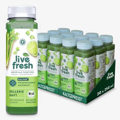 LiveFresh BIO Sellerie Kur – 2 oder 4 Wochen