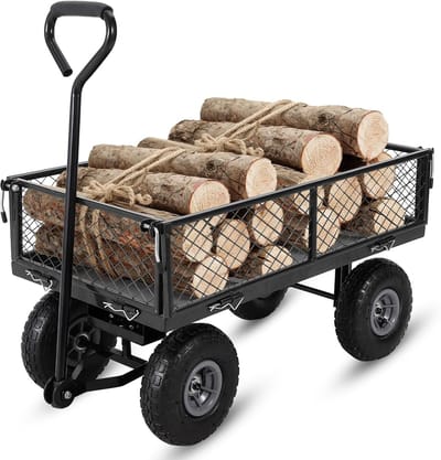 Tuinwagen - opvouwbaar - 150 kg - Tuinkar - Bolderwagen - Bolderkar Opvouwbaar