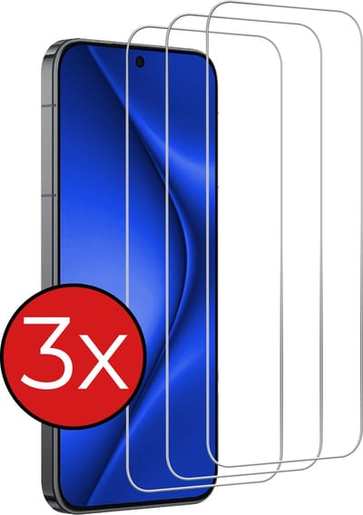 Screenprotector - 3 Stuks - Geschikt voor Huawei Pura 70 - Extra Sterk - Beschermglas - Gehard Glas - Tempered Glass - Screen Protector