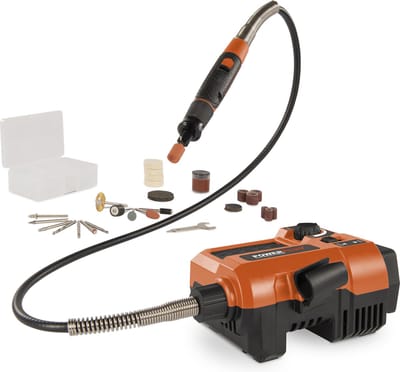 Powerplus Dual Power Accu Roterende Multitool POWDP75300 - Gereedschap 20 V tot 33 000 rpm - incl. 40 Acc. - zonder Batterij of Lader