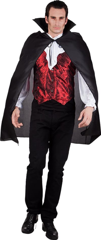 Boland - Cape Bloodlust zwart - Volwassenen - Vampier - Halloween en Horror