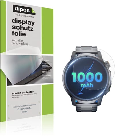 dipos – 6x Matte Beschermfolie geschikt voor CHOOSETIME EF19 | Krasbestendige & antireflecterende Screenprotector Ultra-Thin