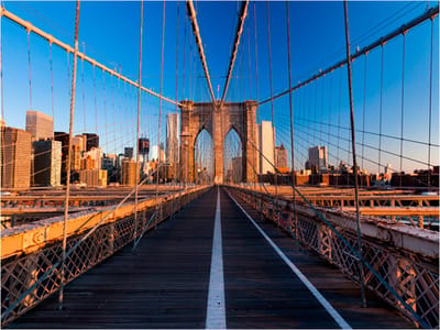 Fotobehang - Op weg naar Manhattan.