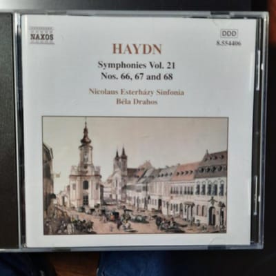 CD HAYDN NICOLAUS ESTERHZY SINFONIA Symphonies Vol. 21  Nos. 66 67 An 8554406 Naxos 2000 Europe Classique Occasion